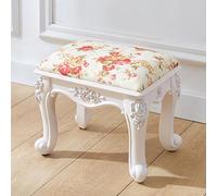 Tabouret ottoman en cuir synthétique, repose-pieds rond et rectangulaire, banc à chaussures d'entrée, tabouret de canapé de salon, pieds en ABS durables, capacité de poids de 136 kg