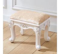 Tabouret ottoman en cuir synthétique, repose-pieds rond et rectangulaire, banc à chaussures d'entrée, tabouret de canapé de salon, pieds en ABS durables, capacité de poids de 136 kg
