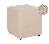 Tabouret Ottoman Forme Cubique Moderne en Tissu Bou eige Kansas