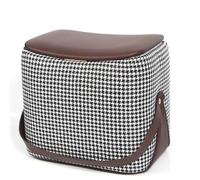 Tabouret ottoman rembourré en forme de selle pour canapé, salon, entrée
