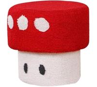 Tabouret,Ottoman Tabouret De Pied Repose-Pieds en Forme De Champignon, Surface Peluche Douce Et Confortable DéCoration Maison