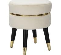TABOURET PARIS CRÈME/OR