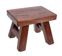 Tabouret Petit Modèle en Bois Escabeau, pour Garçon et Filles Maison | Bois, Usage Intérieur, Portable et Multifonction, Pratique pour Changer les Chaussures, Couleur Café