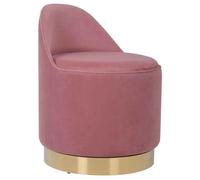 Paris Prix Tabouret pivotant Viktor Velours 68 cm Rose