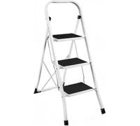 Tabouret pliable à 2-4 marches – Échelle portable – Pieds antidérapants – Pour l'intérieur et l'extérieur – Bureau, cuisine et ménage