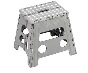 Tabouret Pliable Clic-Clac Gris Haut