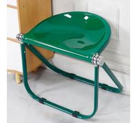 Tabouret pliable en acrylique, chaise ergonomique transparente, cadre en métal, design léger empilable pour bureau et maison