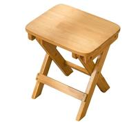 Tabouret pliable en bambou pour salle de bain, chambre, jardin, linge, pêche, camping