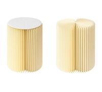 Tabouret Pliable en Carton Rigide - Gain de Place - Table basse ou assise d’appoint - Table de chevet - Facile à fermer - Compact, stable et élégant - Idéal salon, chambre, bureau, décoration - 40 cm