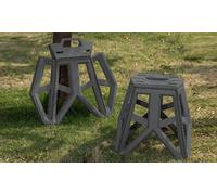 Tabouret pliable : Petit / Beige