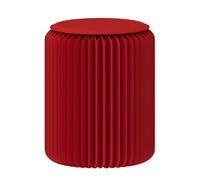 Tabouret pliable portable, design moderne nid d'abeille, carton kraft, table d'appoint multifonction légère, 52 cm L, coussin en polyuréthane marron