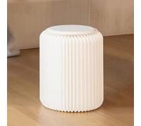 Tabouret pliable portable en nid d'abeille avec coussin en polyuréthane, forte capacité de charge, banc à chaussures polyvalent, table d'appoint ou table de chevet