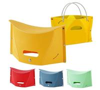 Tabouret pliable portable - Tabouret en plastique léger pour camping, pêche, jardinage, marchepied pliable pour adultes, capacité de 80 kg, matériau PVC avec poignée de transport