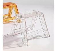 Tabouret pliable transparent, portable et léger pour économiser de l'espace pour intérieur ou extérieur, camping, plage, maison, table d'appoint compacte