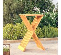 Vidaxl Tabouret Pliant 40x32,5x70 Cm Bois Massif De Teck Multicolore
