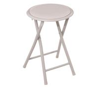 Tabouret pliant en PVC ""Elisa"" Atmosphera - Beige - Par 1 - Beige -