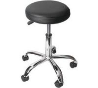 Tabouret pour cabinet médical Windhoek, simili-cuir noir Noir G