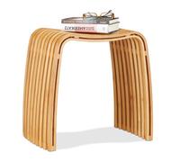 Relaxdays Tabouret repose-pieds en bois de bambou