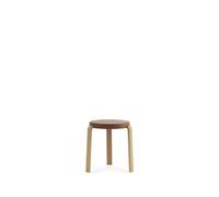 Normann Copenhagen Tabouret Tap caramel. pieds en chêne