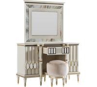 Tabouret rond Beige Rond Coussin Banc Tabouret de chambre à coucher