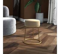 vidaXL Tabouret rond Gris fonc¿¿ Velours