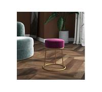 VidaXL Tabouret rond Violet Velours