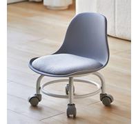 Tabouret roulant à 360° avec roulettes, hauteur réglable en plastique et siège en métal pour la maison, le bureau, le jardin, l'atelier, mobilité polyvalente et confortable