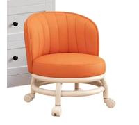 Tabouret Roulant à roulettes Siège Moderne imperméable, Ergonomique Doux | Tabouret bas pivotant, petite chaise pour maison chambre séjour salle de bain bureau bar boutique salon de