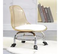 Tabouret Roulant avec Roues à roulement - Construction en Acrylique métal pour la Maison, Le, Le Bureau, Le Garage Le Fitness - Siè Confortable Polyvalent pour Les Massages Les activités