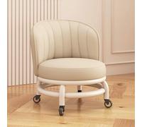 Tabouret roulant avec support dorsal - Rotation à 360 degrés - Siège large confortable - Parfait pour la maison, le bureau, le jardin, les massages, le garage et les activités de fitness