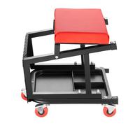 Tabouret Roulant D'atelier-Duoku-Siège de Mécanicien avec Capacité Maximale de 136 kg-Rotation à 360°-Equipé D'un Plateau