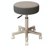 Tabouret roulant réglable avec siège rembourré - Chaise de salon pour maquilleurs, coiffeurs, cliniques - Design omic, facile à li, idéal pour les beaux professels, noir