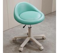 Tabouret roulant réglable avec soutien dorsal, siège ergonomique confortable pour coiffeur, salon et travail en hauteur de comptoir