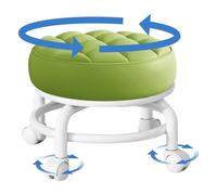 Tabouret roulant - Siège pivotant compact, coussin souple polyvalent | Tabouret ergonomique rempli de mousse à mémoire de forme, dessus en cuir PU solide avec base en polypropylène pour les tâches de