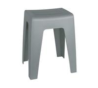 WENKO tabouret de bain KUMBA siège plastique douche salle de bain tablettes surface WC invités cuisines