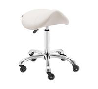 Tabouret selle de cheval - 570 - 750 mm - 150 kg - Beige | physa