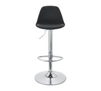 Tabouret semi-enveloppant dossier noir