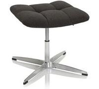 Tabouret / siège pivotant SARANTO tissu gris foncé hjh OFFICE Noir G