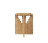 Kristina Dam Studio Simple tabouret Ø36 cm Chêne verni chaud