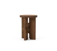Tabouret/Table D'appoint Mio Chêne Massif Teinté