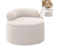 Tabouret tapissé de 35 x 35 x 27 cm avec avec espace de rangement multifonction | Tabourets décoratifs pouf pour salon | Cube de siège pour repose-pieds pour chambre à coucher, Pa