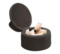 Tabouret tapissé de 35 x 35 x 27 cm avec avec espace de rangement multifonction | Tabourets décoratifs pouf pour salon | Cube de siège pour repose-pieds pour chambre à coucher, Pa
