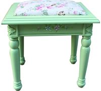 Tabouret textile Canapé Pouf Coussin Tabouret d'appoint Tabouret de meuble Tabouret en bois Siège Nouveau