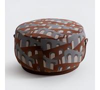 Tabouret textile élégant Tabouret rond design Tabouret Tabouret repose-pieds