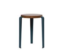 Tabouret TipToe LOU Chêne teinté/Bleu Nuit