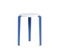 Tabouret TipToe LOU en Plastique Recy lanc/bleu Azur