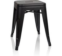 Tabouret VANTAGGIO BRUSH noir mat hjh OFFICE Noir mat G