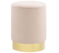 Tabouret Vert Moutarde et Doré Velours Repose-Pied Pouf Salon Couloir vidaXL