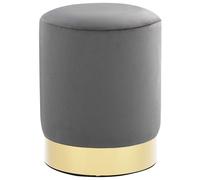 Tabouret Vert Moutarde et Doré Velours Repose-Pied Pouf Salon Couloir vidaXL