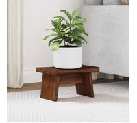 vidaXL Tabouret Naturel 29 x 20 x 17 cm Bois d'Acajou